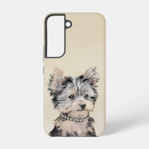 Yorkshire Terrier Puppy Painting Original Dog Art Samsung Galaxy Case