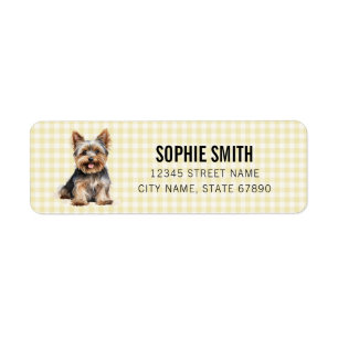 Yorkshire Terrier Return Address Labels