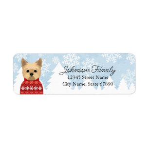 Yorkshire Terrier Return Address Labels