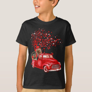 Yorkshire Terrier Riding Truck Valentine Butterfly T-Shirt