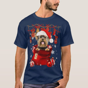 Yorkshire Terrier Snow BallDog in Pocket Bag Winte T-Shirt