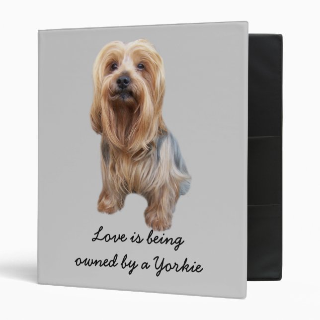 Yorkshire Terrier So Cute Binder (Front/Inside)