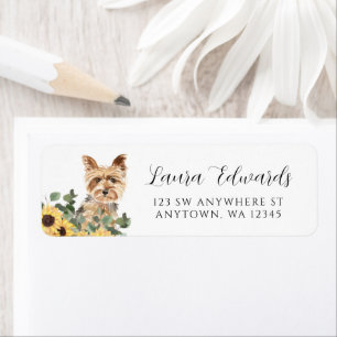 Yorkshire Terrier Sunflower Eucalyptus Address
