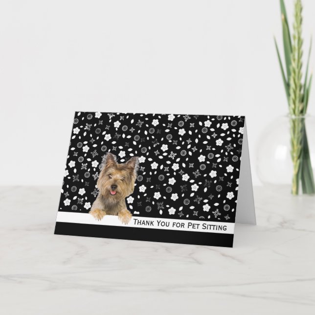 Yorkshire Terrier Thank You Pet Sitting (Front)