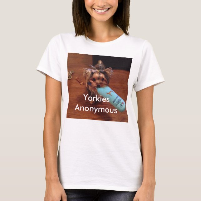 Yorkshire Terrier themed Tee Shirt (Front)