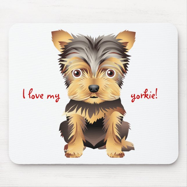 Yorkshire Terrier Toy Dog Gift Mouse Pad (Front)