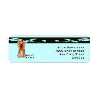 Yorkshire Terrier, Turquoise & Black Design