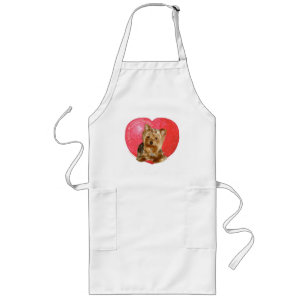 Yorkshire Terrier Valentine's Day Long Apron