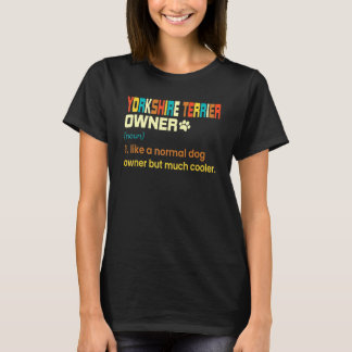 Yorkshire Terrier Vintage Retro Dog Mom Dad T-Shirt