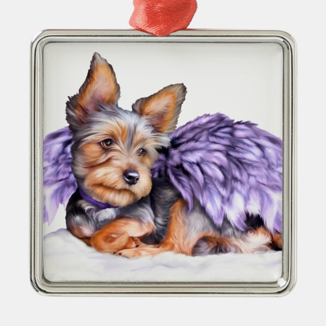 Yorkshire Terrier Yorkie Angel Ornament (Front)