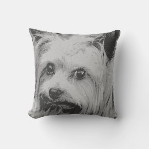Yorkshire Terrier Yorkie Favourite Breed Throw Pillow