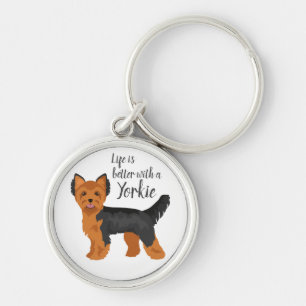 Yorkshire terrier. Yorkie Keychain