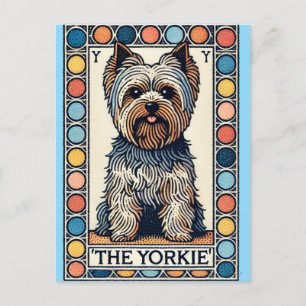 yorkshire terrier yorkie postcard