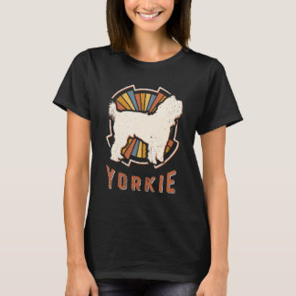 Yorkshire Terrier Yorkie Vintage Classic Retro Dog T-Shirt