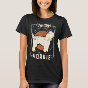Yorkshire Terrier Yorkie Vintage Retro Classic Dog T-Shirt