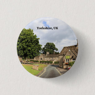 Yorkshire, UK 1 Inch Round Button