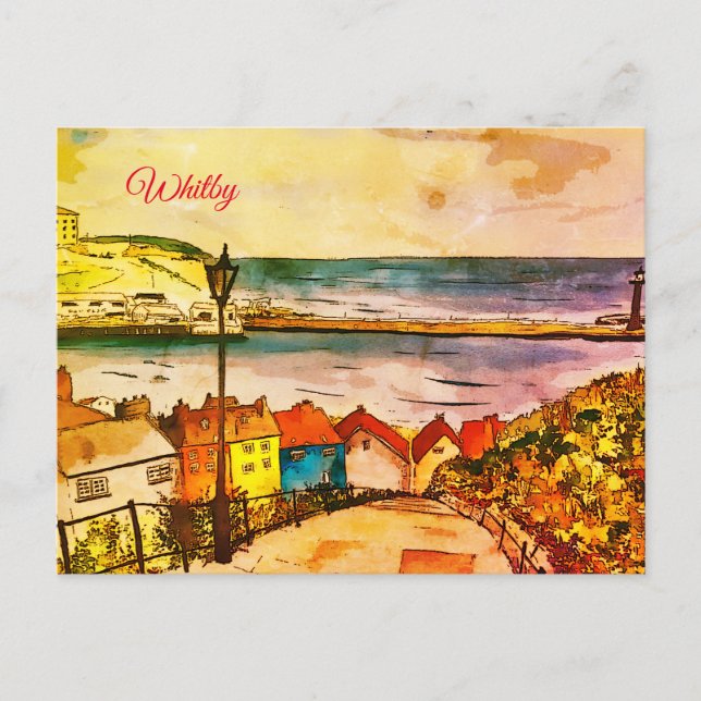 Yorkshire Whitby 199 Etapes Carte postale original (Devant)