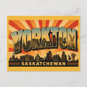 Yorkton Saskatchewan Ukrainian Heart Postcard
