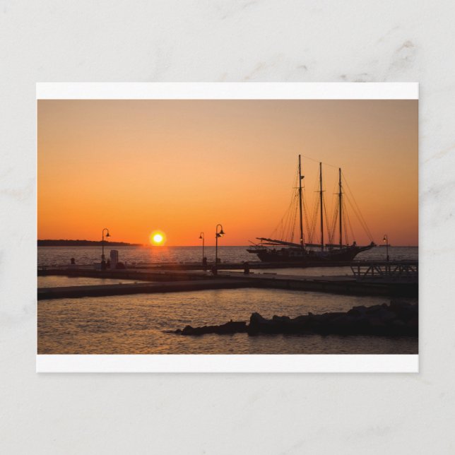 Yorktown Beach Sunrise Postcard (Front)