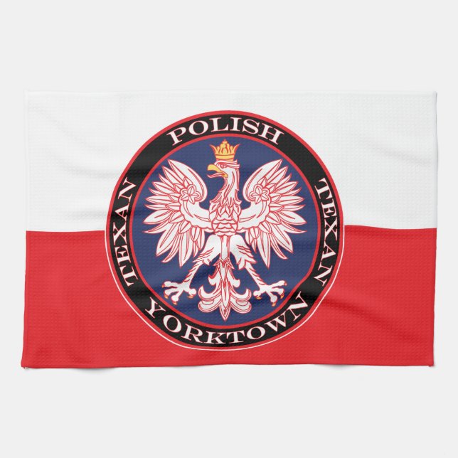 Yorktown Round Polish Texan Kitchen Towel (Horizontal)