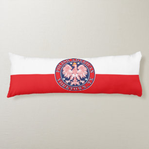 Yorktown Texas Polish American Eagle Body Pillow