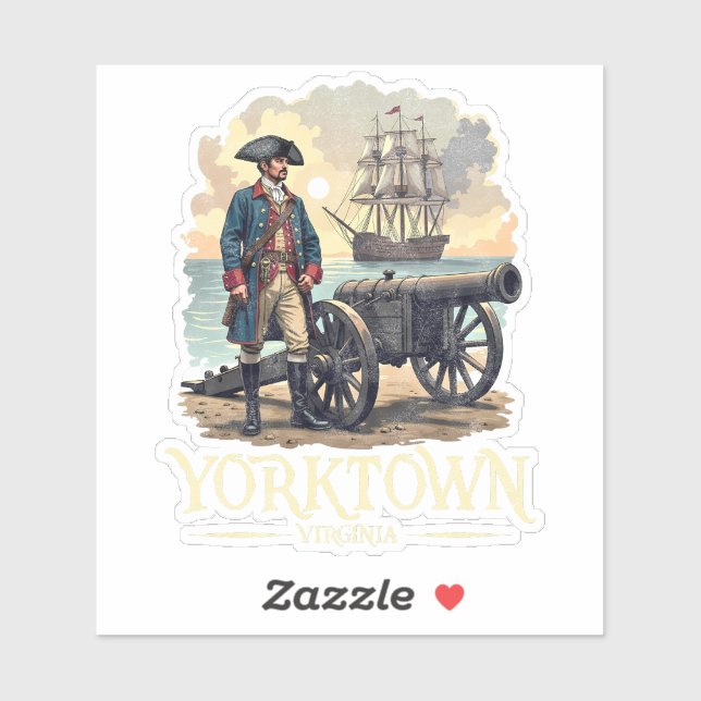 Yorktown Virginia Colonial Soldier Vintage (Sheet)