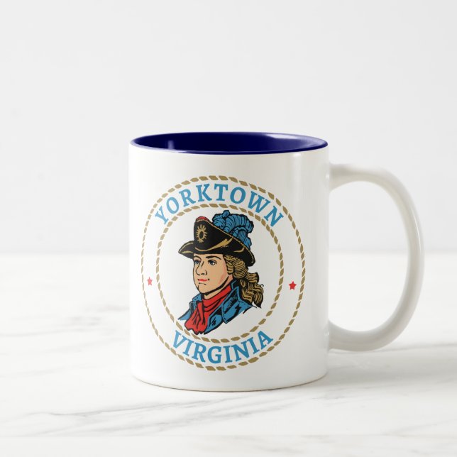 Yorktown Virginia Colonial Two-Tone Coffee Mug (Right)