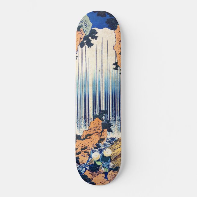 Yoro Waterfall in Mino Province Hokusai Katsushika Skateboard (Front)