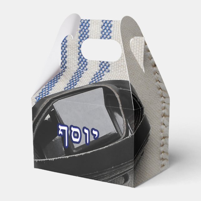 Yosef (Joseph) - Tallis & Tefillin Favor Box (Front Side)