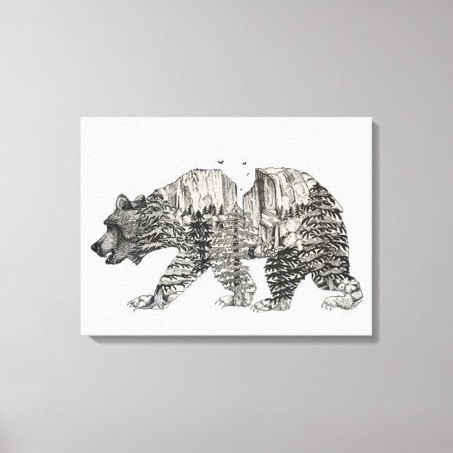 Yosemite Bear Canvas Print (Front)