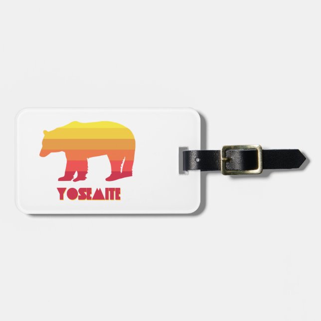 Yosemite Bear Luggage Tag (Front Horizontal)