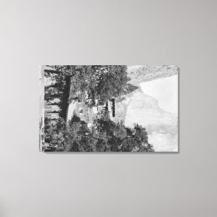 Yosemite, CA - The Ahwahnee Lodge and El Capitan Canvas Print