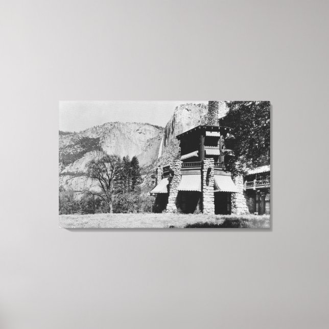 Yosemite, CA - The Ahwahnee Lodge and Valley Canvas Print (Front)