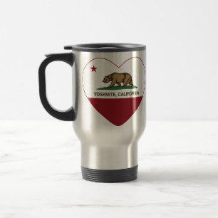 Yosemite California Republic Heart Travel Mug