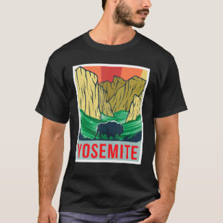 Yosemite California Souvenir National Park Hiking T-Shirt