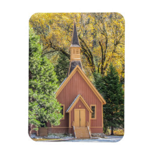 Yosemite Chapel In Autumn Magnet