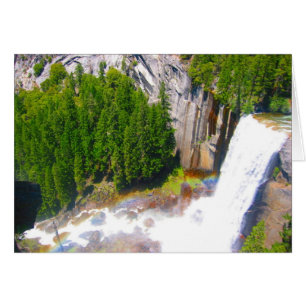 yosemite chute avec arc-en-ciel