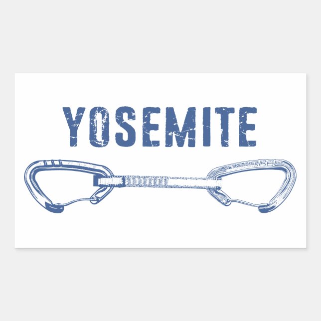 Yosemite Climbing Quickdraw Sticker (Front)