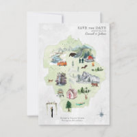 Yosemite | Destination Wedding Itinerary Map