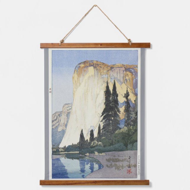 Yosemite, El Capitan, Hiroshi Yoshida Hanging Tapestry (Front)