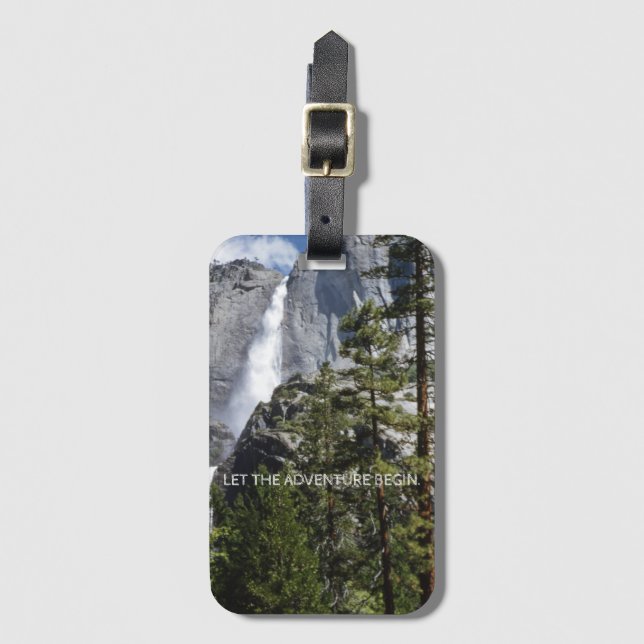 Yosemite Falls Adventure Luggage Tag (Front Vertical)