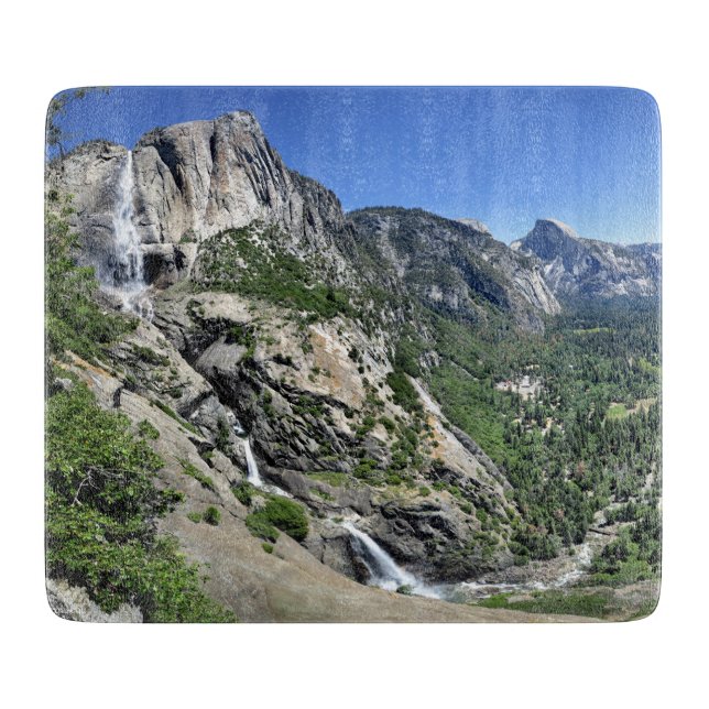 Yosemite Falls and Half Dome from Oh My Gosh Point Cutting Board (Front)
