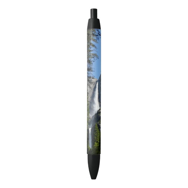 Yosemite Falls and Woods Landscape Photography Black Ink Pen (Front Vertical)