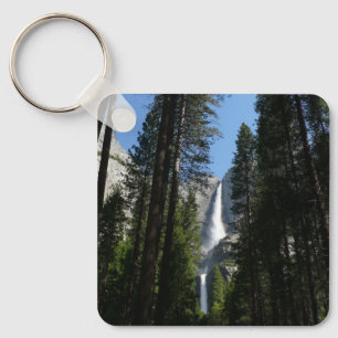 Yosemite Falls and Woods Landscape Photography Keychain