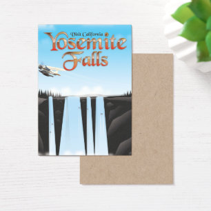 Yosemite Falls California travel poster