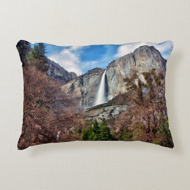 Yosemite Falls Decorative Pillow (Front)