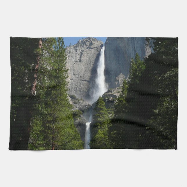Yosemite Falls II from Yosemite National Park Kitchen Towel (Horizontal)