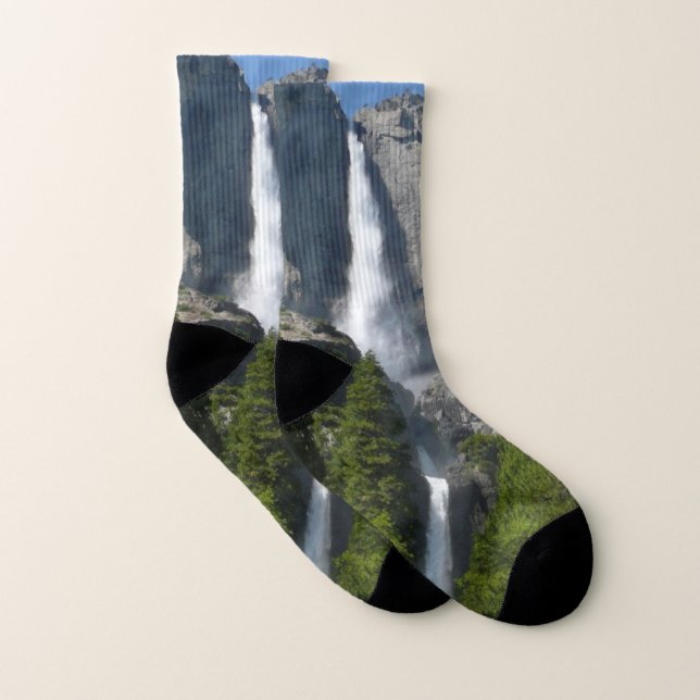 Yosemite Falls II from Yosemite National Park Socks (Pair)