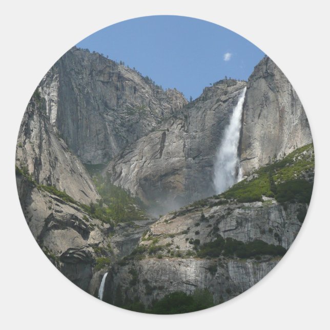 Yosemite Falls III from Yosemite National Park Classic Round Sticker (Front)