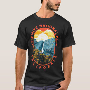 Yosemite Falls - National Park California Retro  T-Shirt